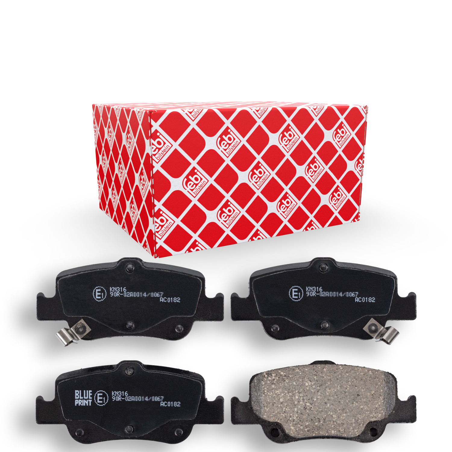 FEBI BILSTEIN Bremsbelagsatz, Scheibenbremse 170285 f&uuml;r TOYOTA, Hinterachse