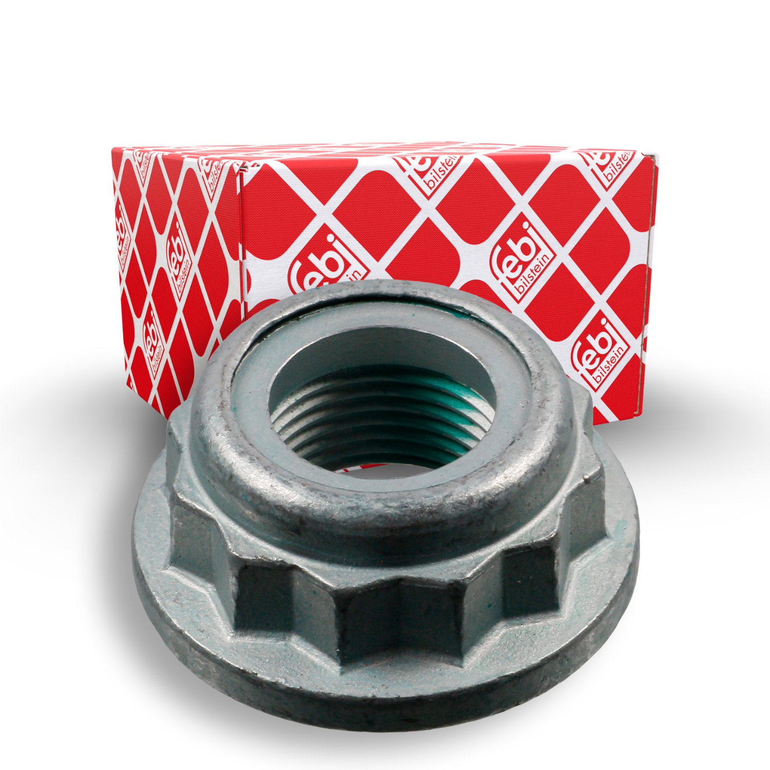 FEBI BILSTEIN Mutter, Achszapfen 08023 f&uuml;r AUDI SEAT SKODA VW, Hinterachse