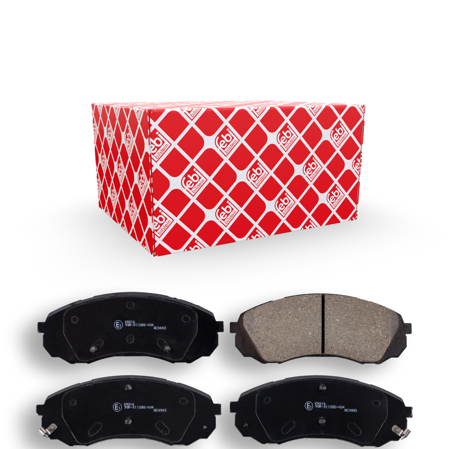 FEBI BILSTEIN Bremsbelagsatz, Scheibenbremse 170293 f&uuml;r HYUNDAI KIA, Vorderachse