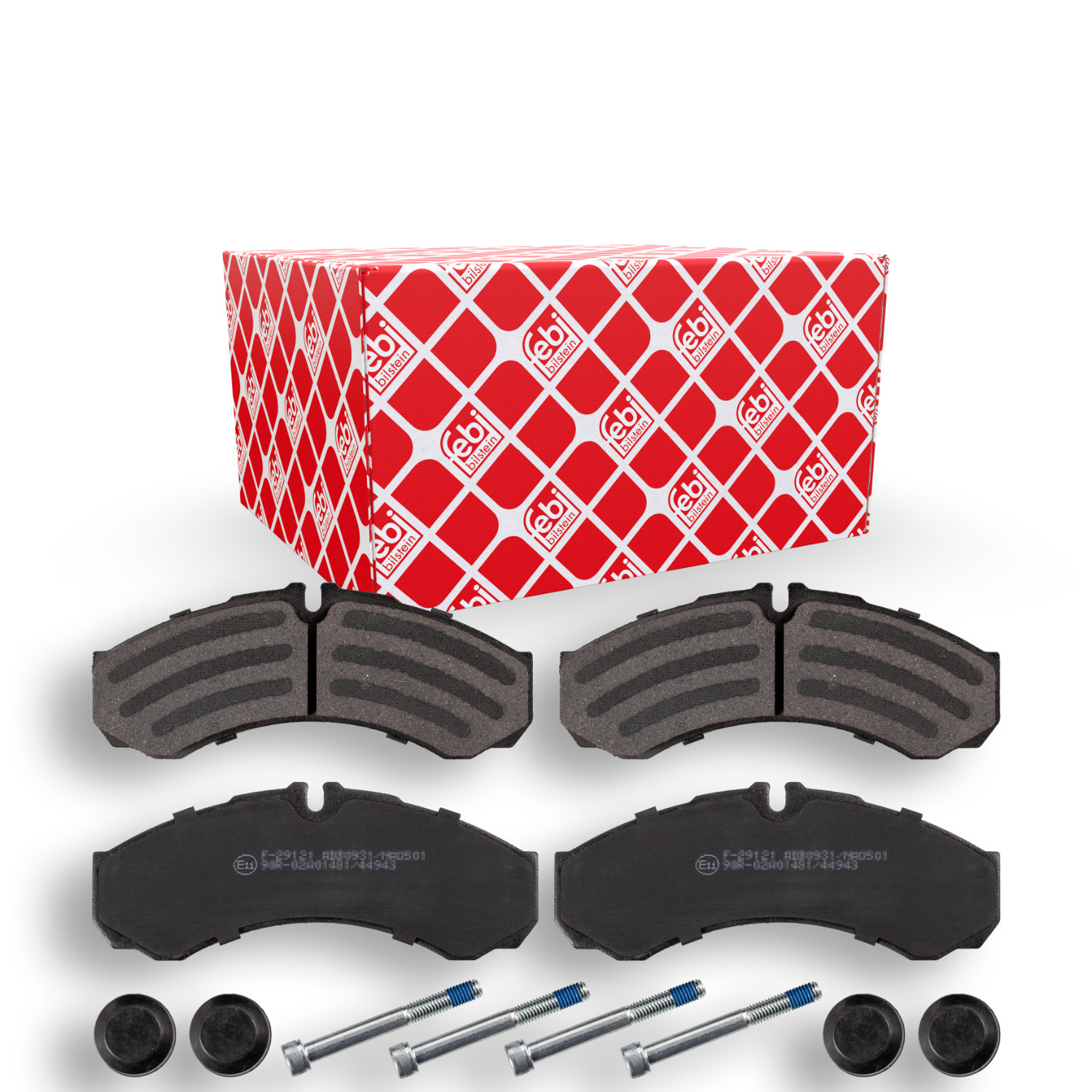 FEBI BILSTEIN Bremsbelagsatz, Scheibenbremse 16704 f&uuml;r IVECO NISSAN RENAULT